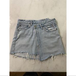 Agolde Asymmetrical Jean Skirt